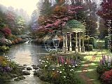 Thomas Kinkade - The Garden of Prayer painting